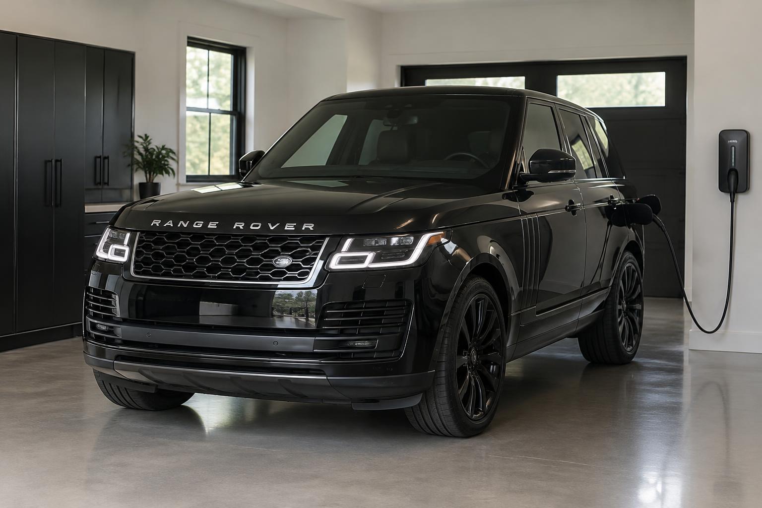 Range Rover detailed, charged and staged in the garage